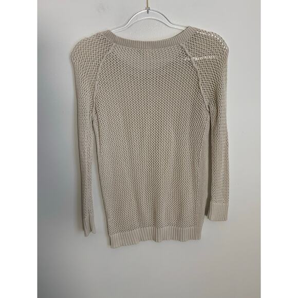 Caslon Cream cotton and silk blend Sweater size medium - Picture 4 of 6